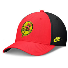 New York Yankees Neon 90s Rise SwooshFlex Hat Crimson/Black | Nike