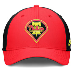 Philadelphia Phillies Neon 90s Rise SwooshFlex Hat Crimson/Black | Nike