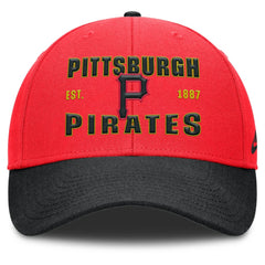 Pittsburgh Pirates Neon 90s Rise Adjustable Hat Crimson/Black | Nike