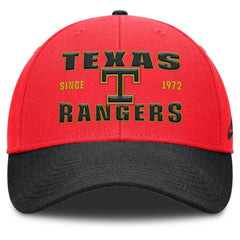 Texas Rangers Neon 90s Rise Adjustable Hat Crimson/Black | Nike