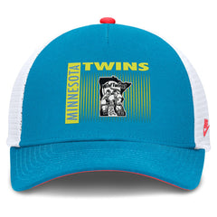Minnesota Twins Neon 90s Rise Structured Performance Adjustable Trucker Hat Teal | Nike