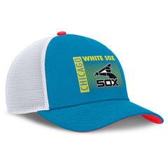 Chicago White Sox Neon 90s Rise Structured Performance Adjustable Trucker Hat Teal | Nike