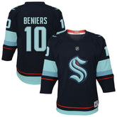 Matty Beniers Seattle Kraken Youth Alternate Replica Player Jersey Navy