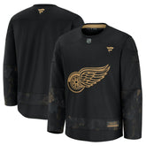 Detroit Red Wings Fanatics 2024 Military Appreciation Practice Jersey Black
