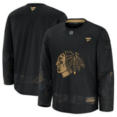 Chicago Blackhawks Fanatics 2024 Military Appreciation Practice Jersey Black