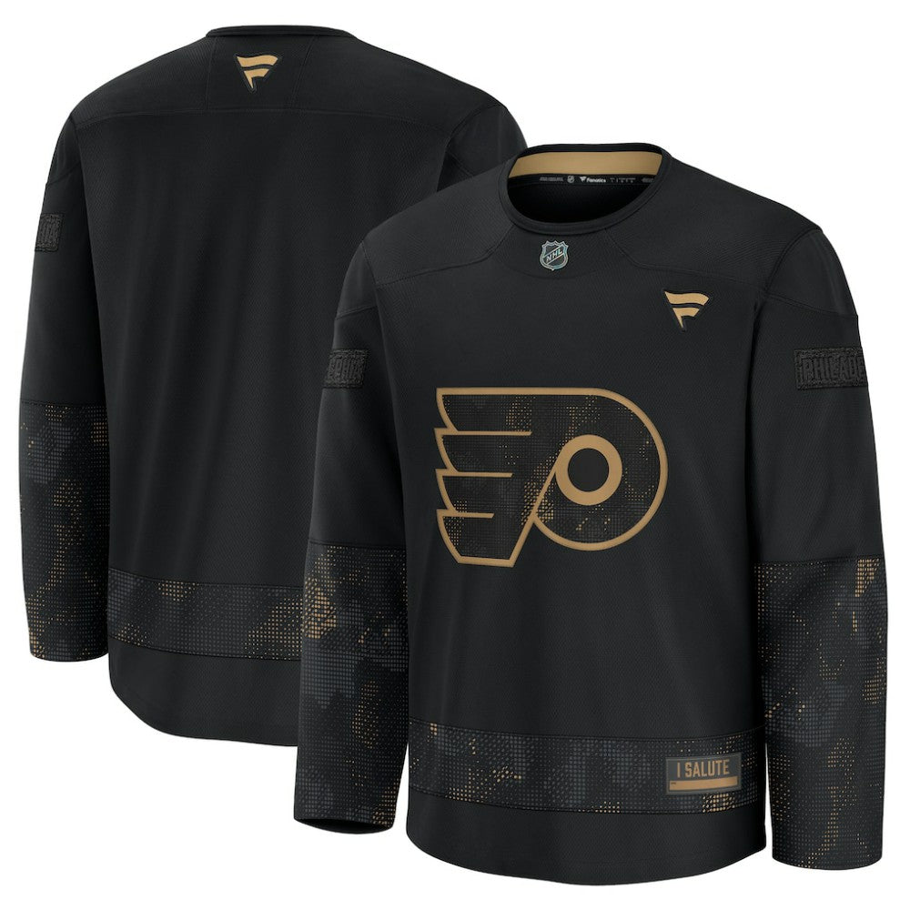 Philadelphia Flyers Fanatics 2024 Military Appreciation Practice Jersey Black
