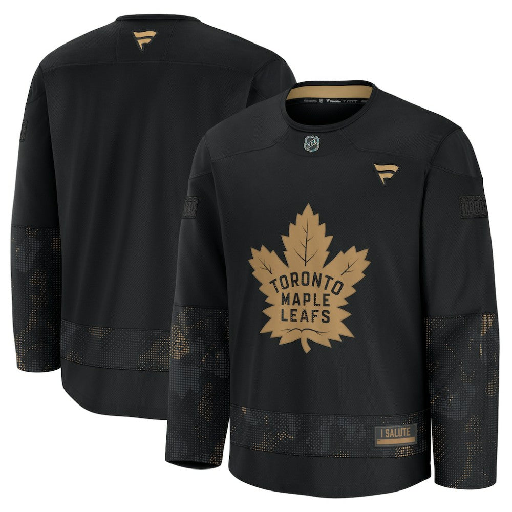 Toronto Maple Leafs Fanatics 2024 Military Appreciation Practice Jersey Black