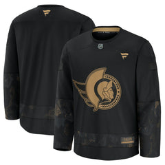 Ottawa Senators Fanatics 2024 Military Appreciation Practice Jersey Black