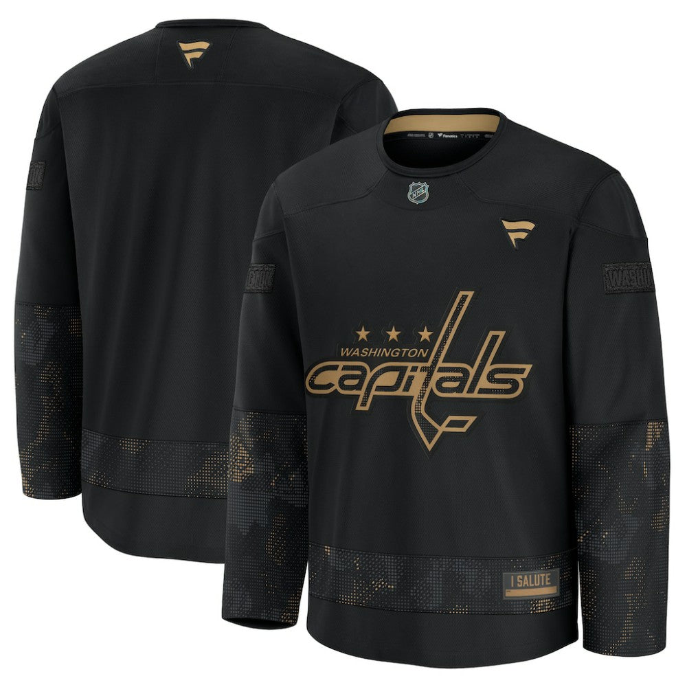 Washington Capitals Fanatics 2024 Military Appreciation Practice Jersey Black