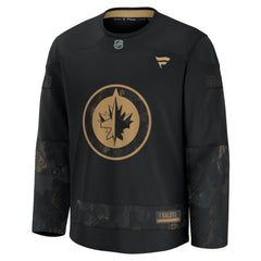 Winnipeg Jets Fanatics 2024 Military Appreciation Practice Jersey Black