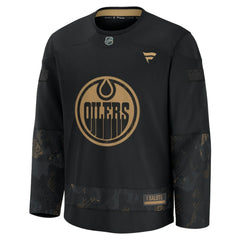 Edmonton Oilers Fanatics 2024 Military Appreciation Practice Jersey Black