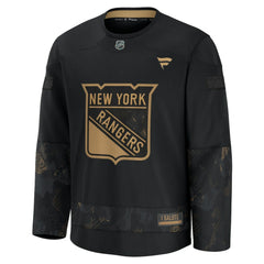 New York Rangers Fanatics 2024 Military Appreciation Practice Jersey Black