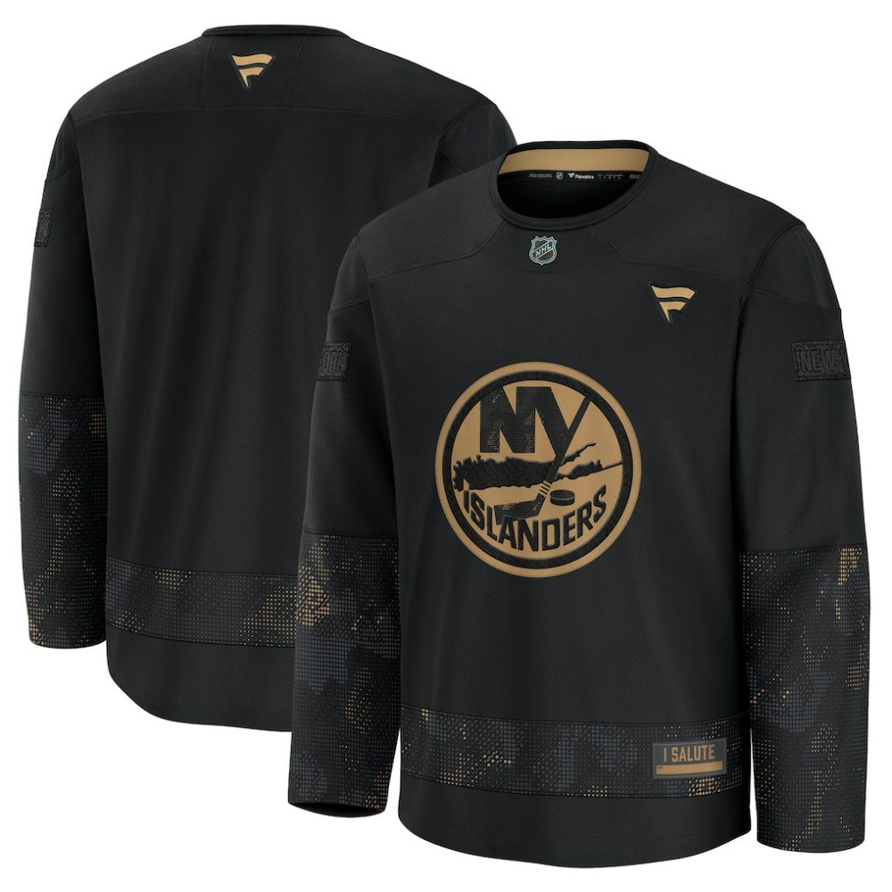 New York Islanders Fanatics 2024 Military Appreciation Practice Jersey Black