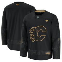 Calgary Flames Fanatics 2024 Military Appreciation Practice Jersey Black