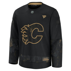 Calgary Flames Fanatics 2024 Military Appreciation Practice Jersey Black