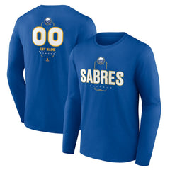 Buffalo Sabres Personalized Name & Number Midfielder Long Sleeve T-Shirt Royal
