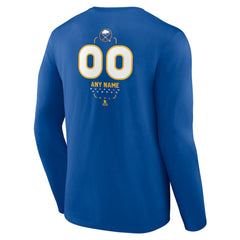 Buffalo Sabres Personalized Name & Number Midfielder Long Sleeve T-Shirt Royal
