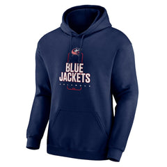 Columbus Blue Jackets Personalized Name & Number Midfielder Pullover Hoodie Navy