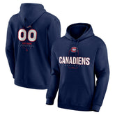Montreal Canadiens Personalized Name & Number Midfielder Pullover Hoodie Navy