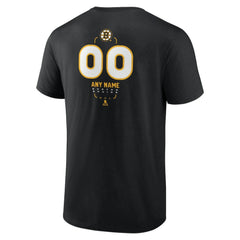 Boston Bruins Personalized Name & Number Midfielder T-Shirt Black