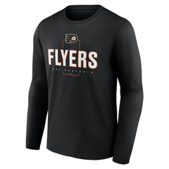 Philadelphia Flyers Personalized Name & Number Midfielder Long Sleeve T-Shirt Black