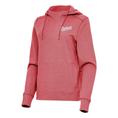Detroit Red Wings Antigua Women's 2025 NHL Stadium Series Justice Pullover Hoodie Heather Red