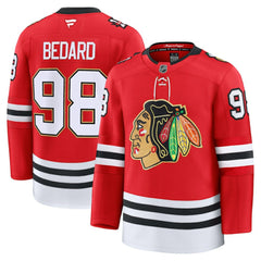 Connor Bedard Chicago Blackhawks Fanatics Centennial Premium Player Jersey Red