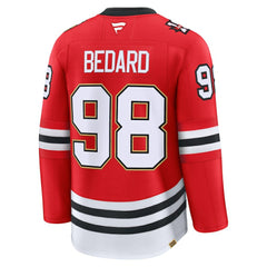 Connor Bedard Chicago Blackhawks Fanatics Centennial Premium Player Jersey Red
