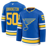 Jordan Binnington St. Louis Blues Fanatics Home Premium Player Jersey Blue