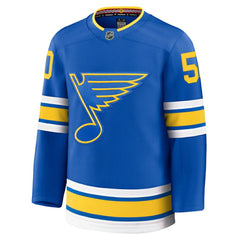 Jordan Binnington St. Louis Blues Fanatics Home Premium Player Jersey Blue