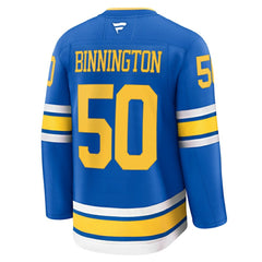 Jordan Binnington St. Louis Blues Fanatics Home Premium Player Jersey Blue
