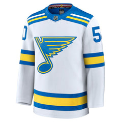 Jordan Binnington St. Louis Blues Fanatics Away Premium Player Jersey White