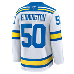 Jordan Binnington St. Louis Blues Fanatics Away Premium Player Jersey White