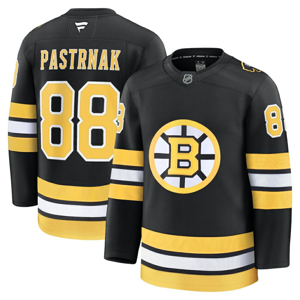 David Pastrnak Boston Bruins Fanatics Home Premium Player Jersey Black