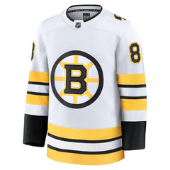 David Pastrnak Boston Bruins Fanatics Away Premium Player Jersey White