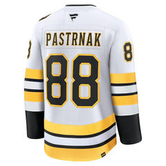 David Pastrnak Boston Bruins Fanatics Away Premium Player Jersey White