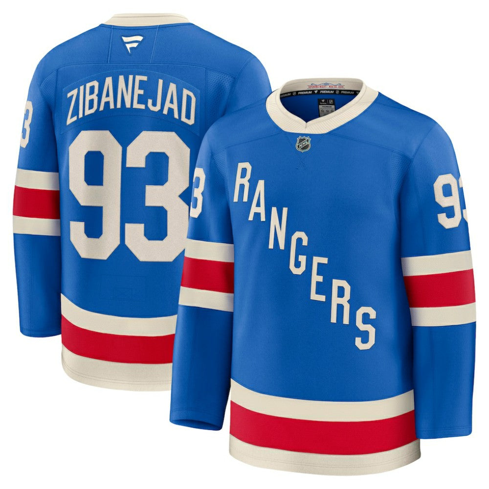 Mika Zibanejad New York Rangers Fanatics Centennial Premium Jersey Blue