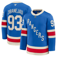 Mika Zibanejad New York Rangers Fanatics Centennial Premium Jersey Blue