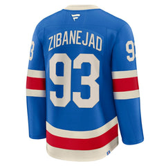 Mika Zibanejad New York Rangers Fanatics Centennial Premium Jersey Blue