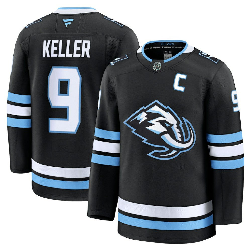 Clayton Keller Utah Mammoth Fanatics Home Premium Player Jersey Black