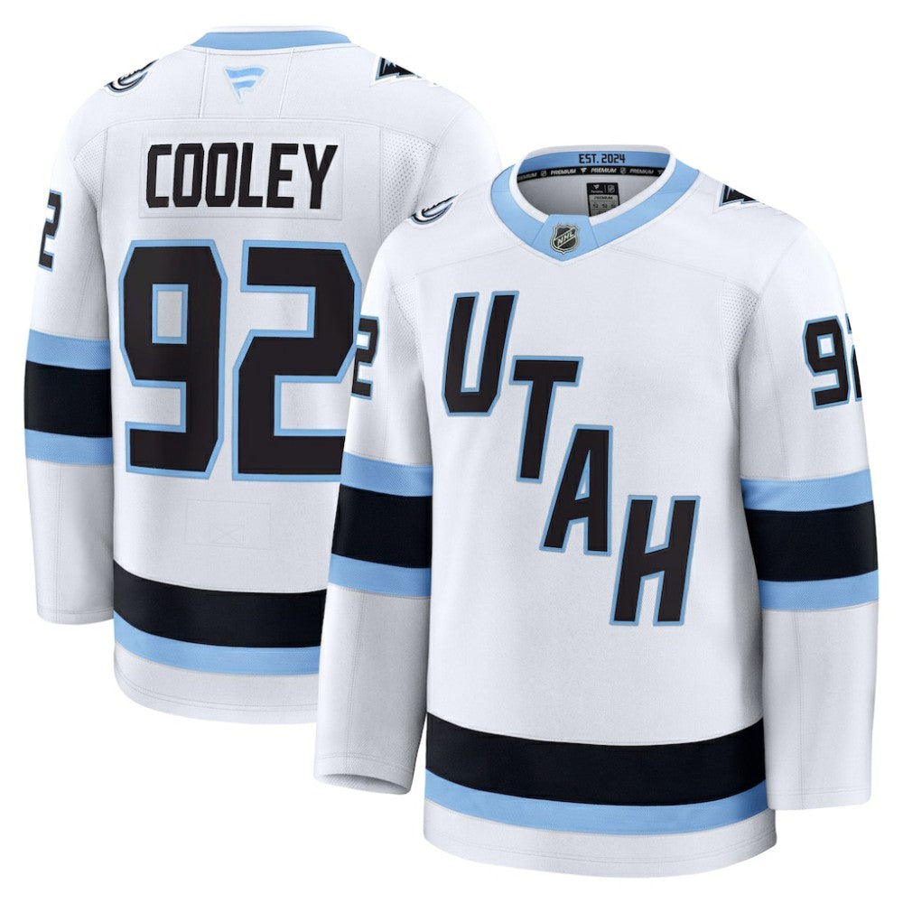 Logan Cooley Utah Mammoth Fanatics Away Premium Player Jersey White
