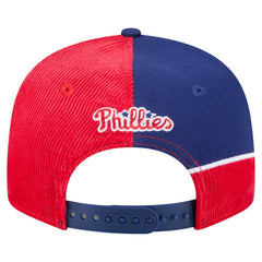 Philadelphia Phillies Retro Split Corduroy Snapback Hat Red/Royal | New Era