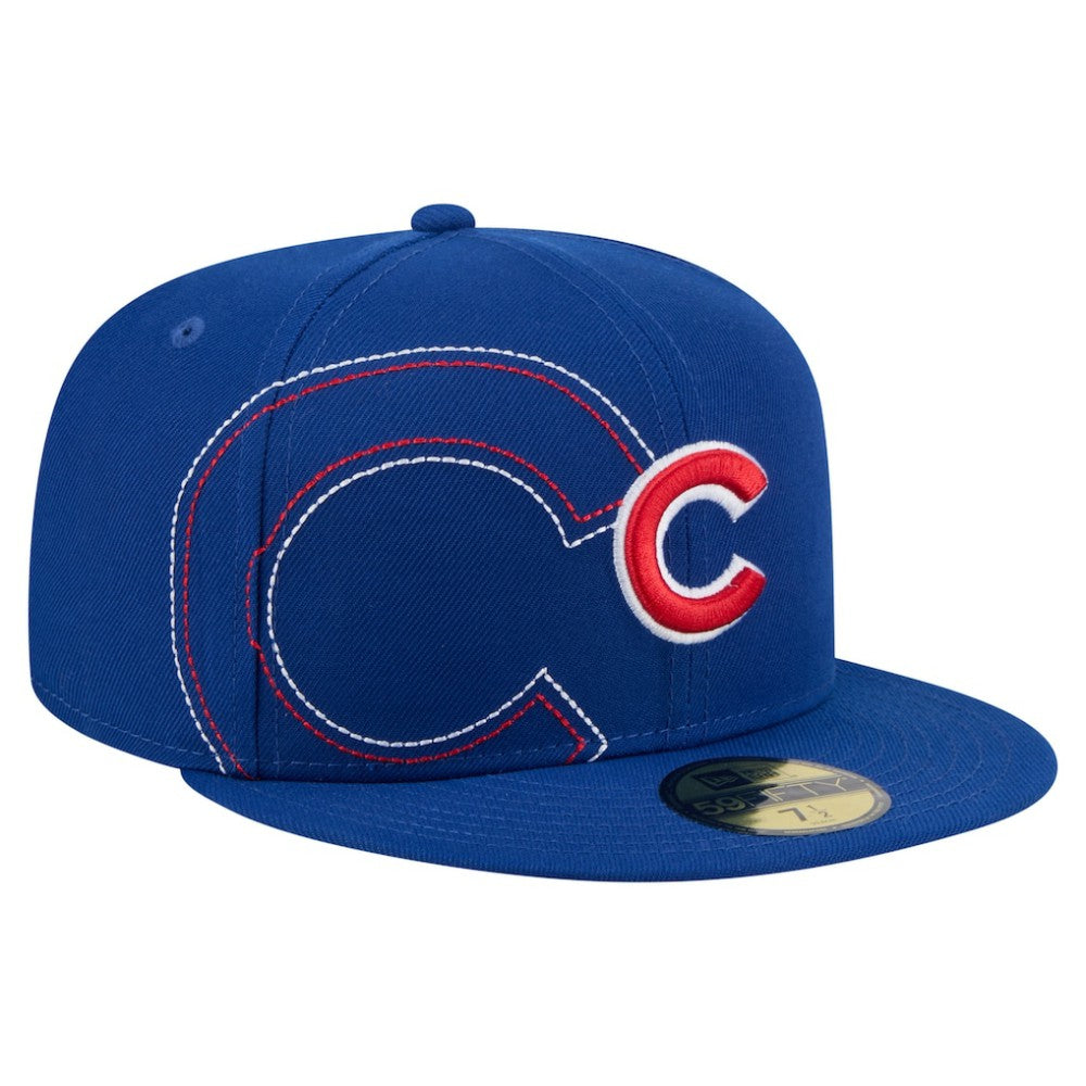 Chicago Cubs Yarn Stitch 59FIFTY Fitted Hat Royal | New Era