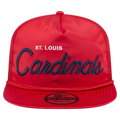 St. Louis Cardinals Retro Satin Script Golfer Adjustable Hat Red | New Era