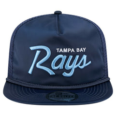 Tampa Bay Rays Retro Satin Script Golfer Adjustable Hat Navy | New Era