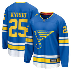 Jordan Kyrou St. Louis Blues Fanatics Home Breakaway Player Jersey Blue