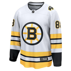 David Pastrnak Boston Bruins Fanatics Away Breakaway Player Jersey White