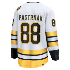 David Pastrnak Boston Bruins Fanatics Away Breakaway Player Jersey White