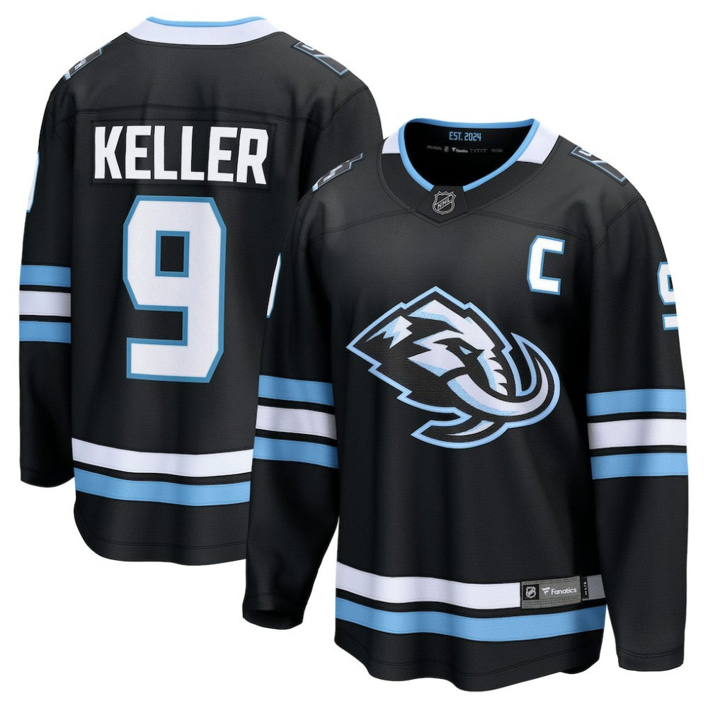 Clayton Keller Utah Mammoth Fanatics Home Breakaway Player Jersey Black
