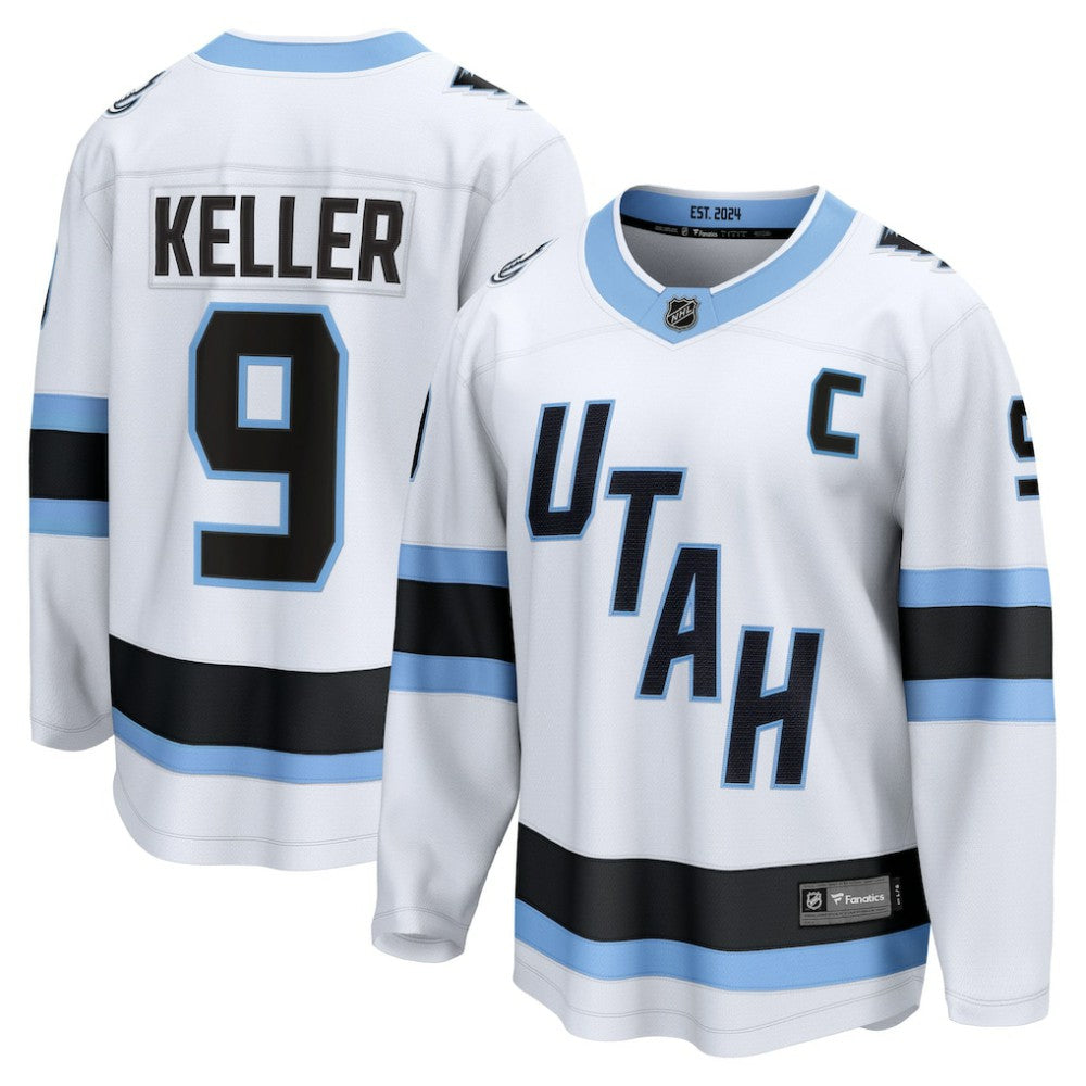 Clayton Keller Utah Mammoth Fanatics Away Breakaway Player Jersey White